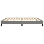 vidaXL Cadre de lit sans matelas gris foncé 200x200 cm tissu