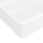 vidaXL Sommier à lattes de lit avec matelas Blanc 80x200 cm Similicuir