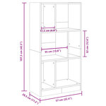 vidaXL Bibliothèque chêne sonoma 57x28 5x107 5 cm bois d'ingénierie
