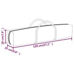 vidaXL Tente de réception pliable avec parois Anthracite 3x6 m
