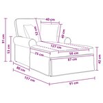 vidaXL Chaise lounge avec jupe avec coussin Vert 157 x 91 x 91 cm ARES
