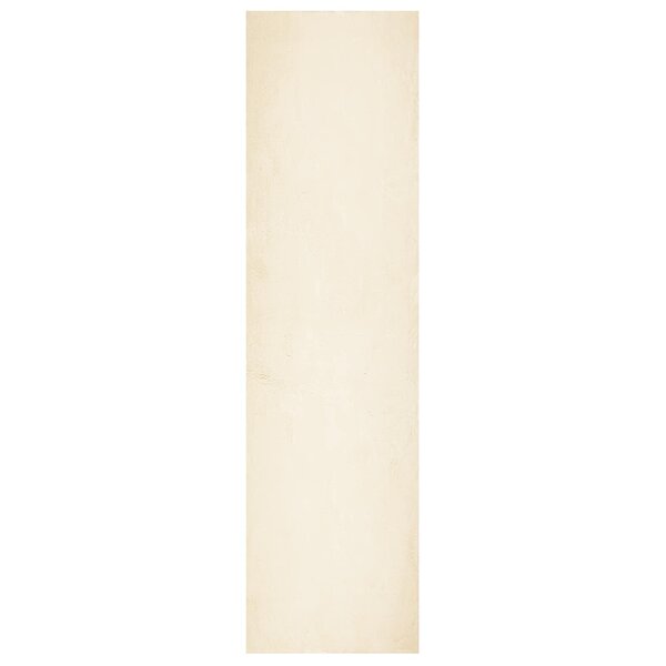 vidaXL Tapis doux à poils moyens et lavable HUARTE Crème 80 x 500 cm