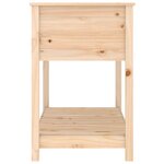 vidaXL Jardinière avec étagère 111 5x54x81 cm Bois massif de pin
