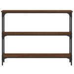vidaXL Table console chêne marron 100x22 5x75 cm bois d'ingénierie