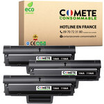 106A - Pack de 3 Toners compatibles HP 106A W1106A Noir - Entreprise française