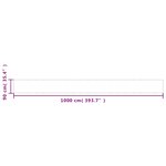 vidaXL Écran de balcon sable 90x1000 cm 100  polyester oxford
