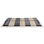 vidaXL Sommier à lattes sans matelas avec 42 lattes 7 zones 140x200 cm