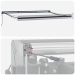vidaXL Auvent rétractable automatique blanc 500x300 cm