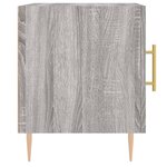 vidaXL Tables de chevet 2 Pièces sonoma gris 40x40x50cm bois d'ingénierie