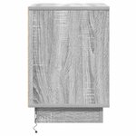 vidaXL Cabinet de chevet Gris 39 x 34 5 x 50 cm Bois d'ingénierie