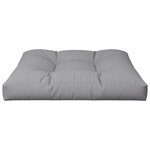 vidaXL Coussin de palette gris 70x70x12 cm tissu