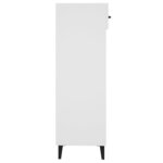 vidaXL Armoire à chaussure Blanc brillant 30x35x105 cm Bois ingénierie