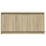 vidaXL Meuble TV avec LED chêne sonoma 100x34x50 cm bois d'ingénierie