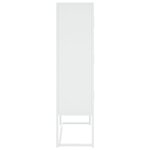 vidaXL Buffet haut Blanc 80x35x135 cm Acier