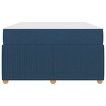 vidaXL Cadre de lit avec matelas avec matelas Bleu 120 x 200 cm tissu