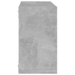 vidaXL Étagères cube murales 2 Pièces Gris béton 26x15x26 cm