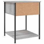 vidaXL Table de chevet sonoma gris 44x45x58 cm bois d'ingénierie