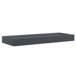 vidaXL Vasque 120x46x11 cm fonte minérale/marbre anthracite