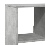 vidaXL Cloison de séparation gris béton bois d'ingénierie