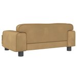 vidaXL Canapé pour enfants marron 70x45x30 cm velours