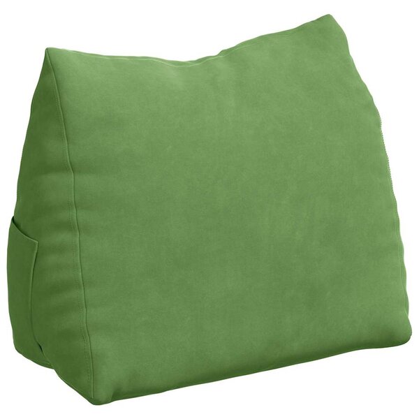 vidaXL Coussin de Dos Vert clair 45 x 20 x 35 cm