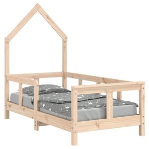vidaXL Cadre de lit pour enfant 70x140 cm bois de pin massif