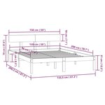 vidaXL Cadre de lit sans matelas blanc bois de pin massif