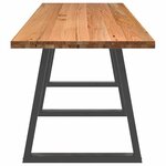 vidaXL Table à manger marron clair 320x80x74 cm rectangulaire