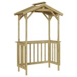 vidaXL Abri BBQ 133 5x63x200 cm en pin traité