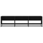 vidaXL Meuble TV noir 180x40x46 cm bois d'ingénierie