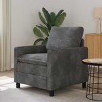 vidaXL Canapé Gris clair 76 x 81 x 87 5 cm Polyester