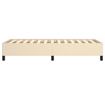 vidaXL Cadre de lit Crème 100 x 200 cm Tissu