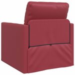 vidaXL Sofa Lit de Sol Rouge bordeaux 74 x 77 x 81 cm Faux cuir