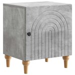 vidaXL Cabinet de chevet 2 Pièces Gris béton 43 x 34 5 x 50 cm