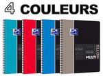 Cahier Spirale MULTINOTES A4+ 160P Perforées Lignées 90g avec Intercalaires OXFORD