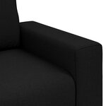Fauteuil vidaXL noir en tissu de 59 cm