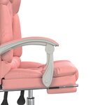 Fauteuil de massage inclinable de bureau informatique étude Rose similicuir rose 02_0025391