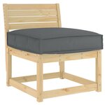 vidaXL Coussin Anthracite 60 x 60 x 12 cm Tissu Oxford