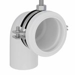 vidaXL Support mural de salle de bain Bleu 50 x 17.5 x 136 cm Acier