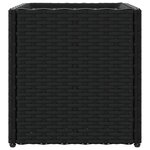 vidaXL Jardinières 2 Pièces noir 36x30x32 cm résine tressée