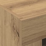 Armoire murale vidaXL avec portes en verre Chêne artisanal 69 5x34x90 cm