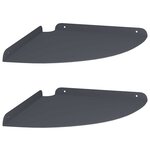 vidaXL Étagère Flottante d'Angle 2 pc Anthracite 30 x 30 x 2 cm