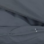 vidaXL Ensemble de housse de couette Anthracite 240x220 cm Coton