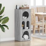 vidaXL Buffet Gris Sonoma 40 x 35 x 100.5 cm Bois d'ingénierie