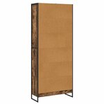 vidaXL Bibliothèque 2 Pièces Chêne Fumé 80 x 30 x 155 cm