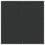 vidaXL Ensemble à manger de jardin 3 Pièces Noir Résine tressée