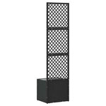 vidaXL Jardinière Noir 35 x 30 x 135 cm Métal