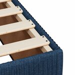 vidaXL Cadre de lit sans matelas bleu 90x190 cm tissu