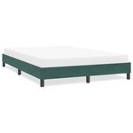 vidaXL Cadre de lit sans matelas vert foncé 140x210 cm velours