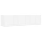vidaXL Étagère murale à CD Blanc 75x18x18 cm Bois d'ingénierie
